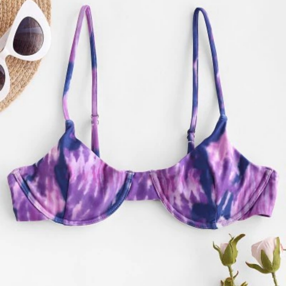 Zaful purple tie dye 👙 💜